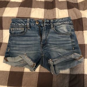 American Eagle High Waisted Denim Shorts